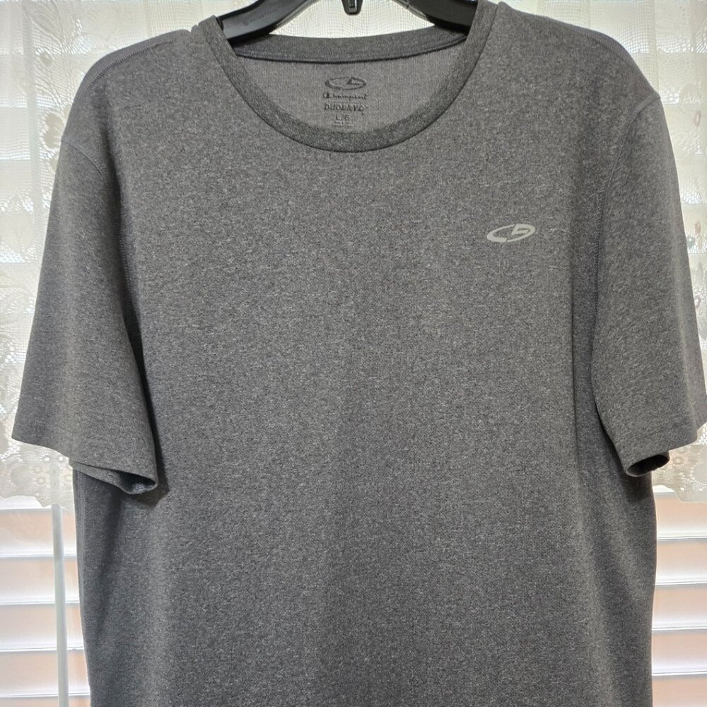 Mens Champion Duo Dry Light Gray Sz.Large